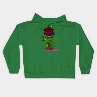 Fly trap Cartoon Illustration Kids Hoodie